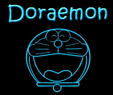 Doraemon Laughing LED Neon Sign